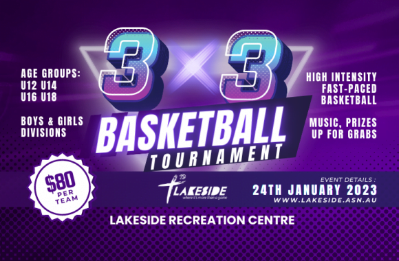 Registrations for Lakeside’s January 3×3 tournament are now open!